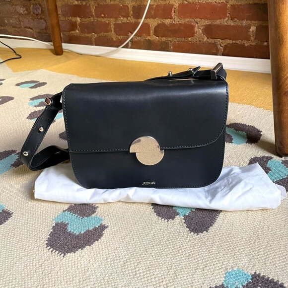 WORN ONCE Jason Wu Black Leather Orbit Shoulder Bag - Picture 2 of 6